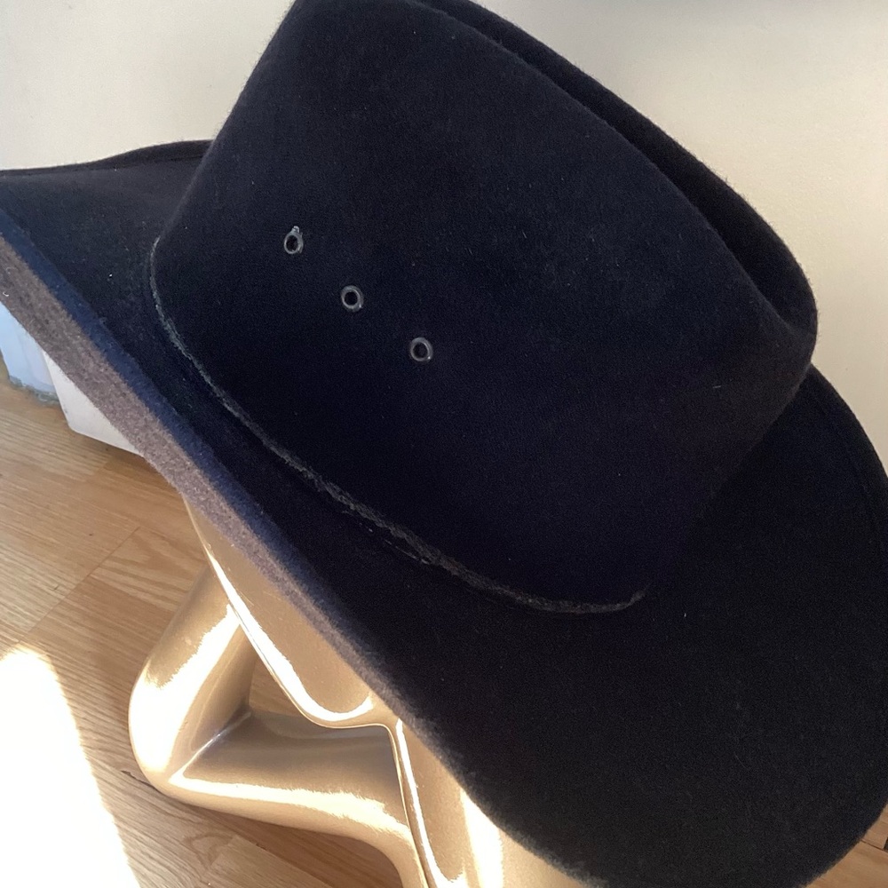 Midnight Black Western Hat - Picture 3 of 10